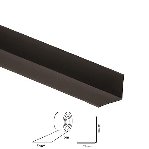 VP Flexible Skirting Trim - PVC Angle - Black - 5m Long