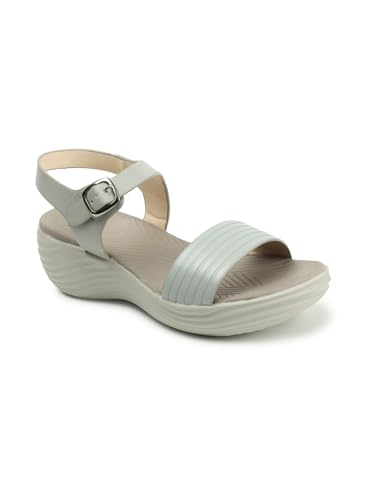 Image of Carlton London women's Lightweight Comfort Wedge Ankle Strap Sandals