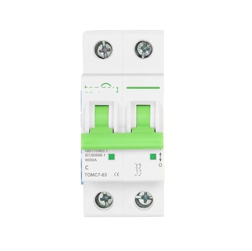 Disjoncteur bipolaire 6KA évite les surcharges du tableau 50/60HZ