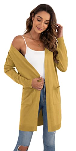 Image of VIISHOW Women's Classic Cardigans Long Sleeve Open Front Casual Knit Cardigan Sweaters Coat Soft Outwear