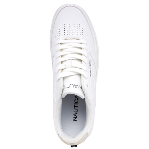Image of Nautica Men's Casual Lace-Up Sneakers - Classic Low-Top Tennis Fashion Sneakers