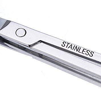 HimPrincy Stainless Steel Moustache/Beard/Eyebrow/Nose Hair Trimming Scissor for Men and Women 2