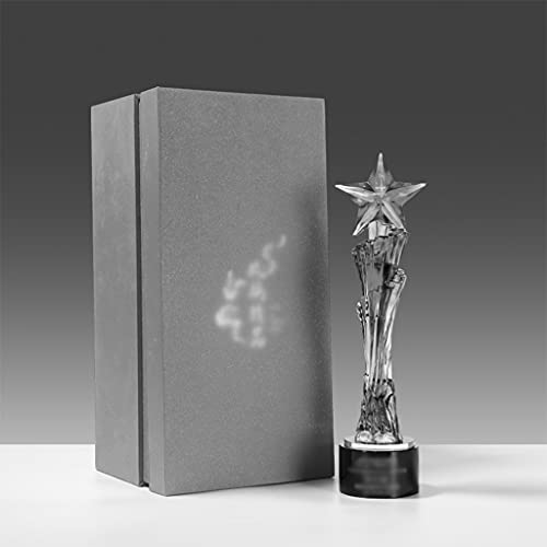 Trophy Cup Big Voor Het Toekennen Van Creatieve Nieuwe Trofeeën, Gekleurde Glazuur Ster Trofee Voor Sportwedstrijden, Kan Worden Gegraveerd (Color : Gradient, Size : 30 * 8cm/11.8 * 3.1 inches) - Image 7