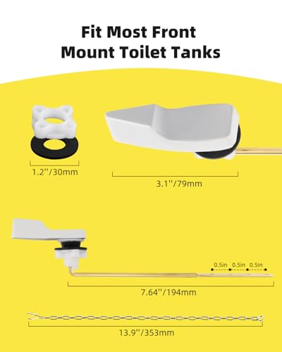 Hibbent Toilet Handle Replacement Compatible with American Standard Toilets - image 4