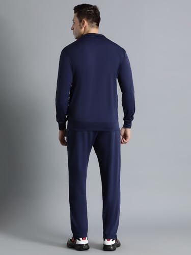 Image of hummel Promo Men's All weather Regular Fit Track Suit with Zipper and Pockets Comfortable Breathable Stretchable Soft Fabric For Everyday Use Ideal for Gym Training or Running Loungwear