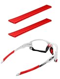 SAUCER Earsocks - Custodia di ricambio per occhiali da sole Oakley Jawbone Racing, colore: Rosso