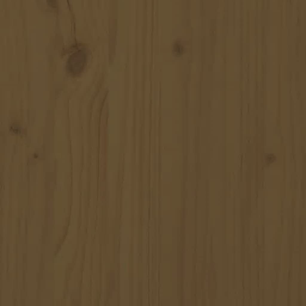 Macetero, jardinera para exteriores, maceta para plantas, maceta para plantas, maceta adecuada para jardines, restaurantes, cafeterías, patio trasero, color marrón miel, 40 x 40 x 78 cm, madera maciza