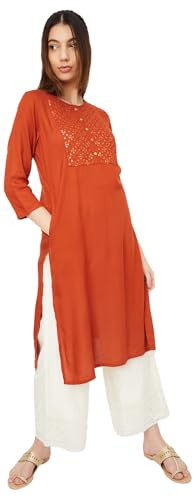 Image of Max Women's Rayon Regular Fit Kurta