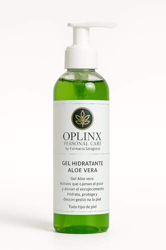 OPLINX Gel Hidratante Aloe Vera, Personal Care by Farmacia Saragossa, Todo Tipo de Piel, Hidrata y Protege