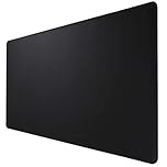 HIHUHEN Gaming Mouse Mat/Mouse Pad 900 x 400 x 3 mm | XXL Mouse pad | Table mat/Large Size | Improved Precision and Speed | Rubber Base for Stable Grip on Smooth Surfaces Non-Slip (90x40Black005)