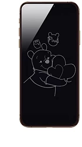 くまのプーさん 覗き見防止 ガラスフィルム iPhone13/13pro スクリーンプロテクター 強化ガラス クロミ マイメロディ硬度9H 保護フィルム 飛散防止 気泡防止 プライバシー保護 2.5Dラウンドエッジ キャラクター 人気 (くまのプーさん)