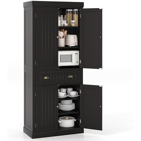 Tangkula 72" Kitchen Pantry Cabinet Cover