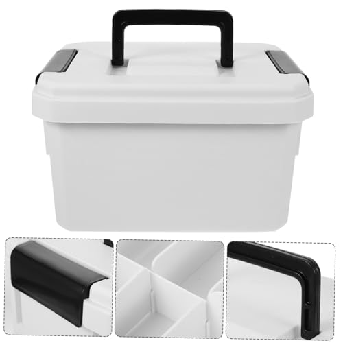 Boîte à médicaments à double niveau avec plateau amovible