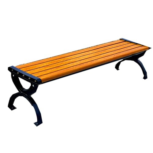 Banc d'extérieur en bois plastique résistant aux intempéries pour terrasse