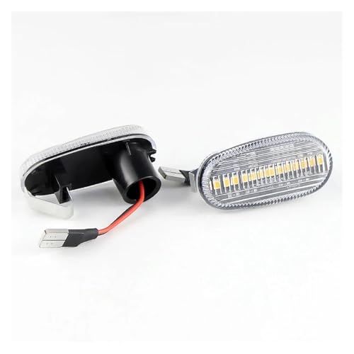 Indicateurs latéraux LED dynamiques clignotant transparent style Clear pour Fiat Bravo 198
