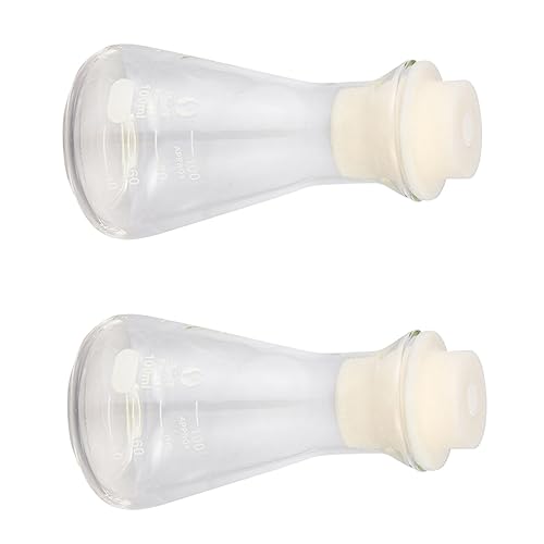 CIYODO 2pcs Erlenmeyer Flask Scientific Flask Lab Conical Flask Flasks Experiment Conical Flask Measuring Cup Laboratory Flask School Experiment Flask Measure Cups High Borosilicate