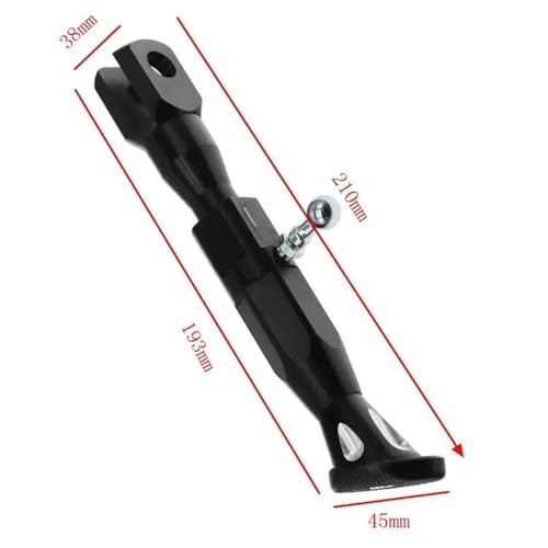 Béquille latérale en aluminium robuste à hauteur variable pour scooter