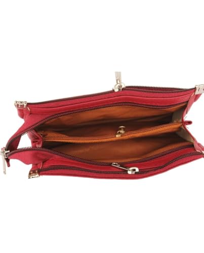 Image of Trendy PU Multi Zip Pocket Daily Use Purse for Women Wallet Bag for Girls Clutches Bag for Women Multicolour Small Handbag Multi card slots phone pocket ladies purse