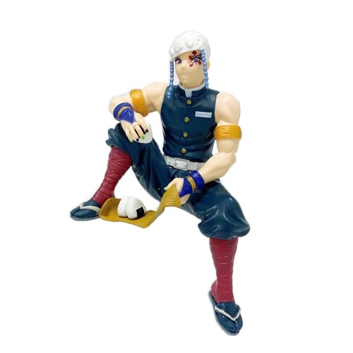 Skynomad Anime Demon Slayer Sitting - Kamado Tanjirou Nezuko Inosuke Zenitsu Rengoku - Model Collection for Demon Slayer Kimetsu No Yaiba Anime Fans (Tengen Uzui)