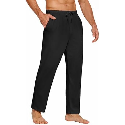COOFANDY Men's Cotton Yoga Pants Cover