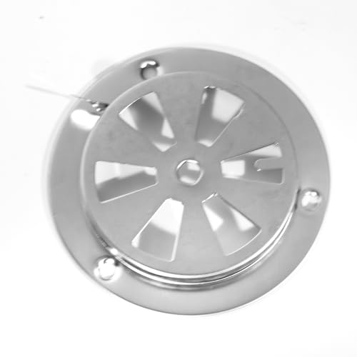 2 unidades de ventilador de aire para parrilla en acero inoxidable miniatura 6