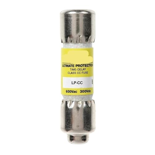 Fusible LPCC-5 600 VCA temporisé en lot de 7 pièces pour armoire électrique
