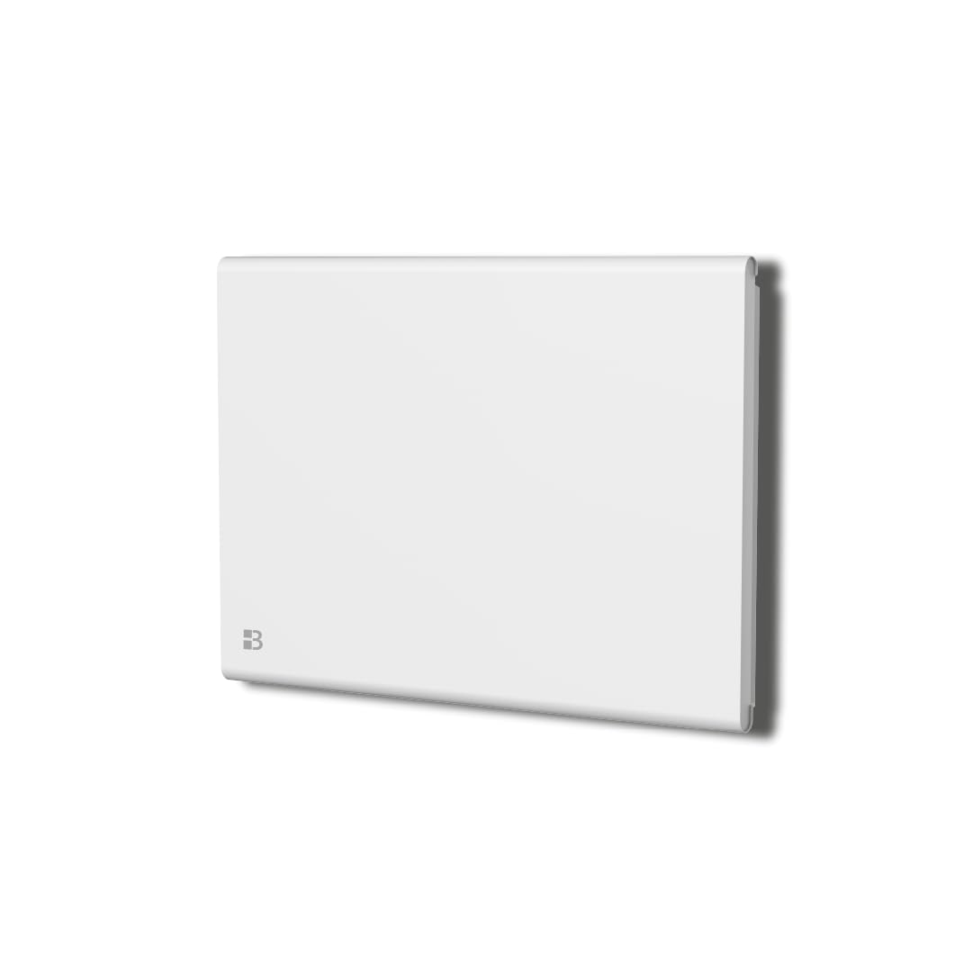 BESTHERM - Radiador eléctrico fijo de inercia seca hierro fundido+película 1000W Bestherm NEMESIS horizontal blanco