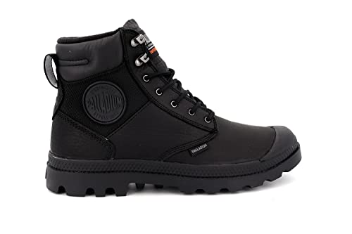 Palladium Unisex Combat Boots Ankle, Black, 10 US Men