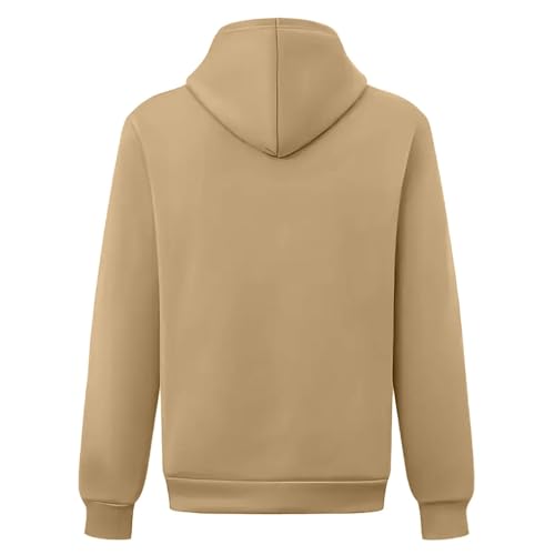 Mens Tactical Sweatshirt Fleece Lined Drawstring Casual Vintage Relaxed Hoodie Long Sleeve Solid Color Hooded Pullover3