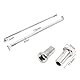sourcing map 36Stk 4mm Gewinde Durchmesser 170mm Länge Motorrad Rad Speichen mit Nippel
