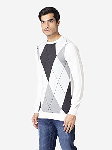 Image of Allen Cooper Colorblock Sweater for Men