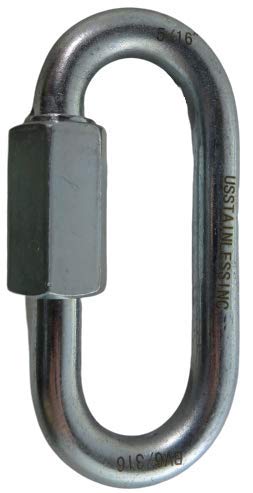 Us Stainless 5 Pieces Zinc Plated Quick Link 5/16" (8Mm) #TOP5