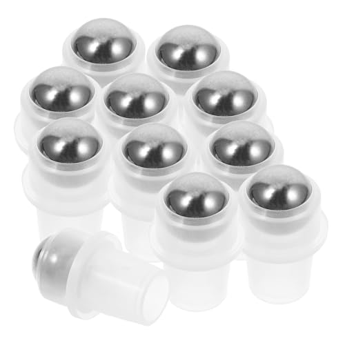 Healeved Bolas de Rodillo de Acero Inoxidable para Aceite Esencial 20 Piezas 16 Mm Flujo Suave Aplicador Roll-on para Uso en Hogares y Spas, Accesorios para Botellas Roll-on a Prueba