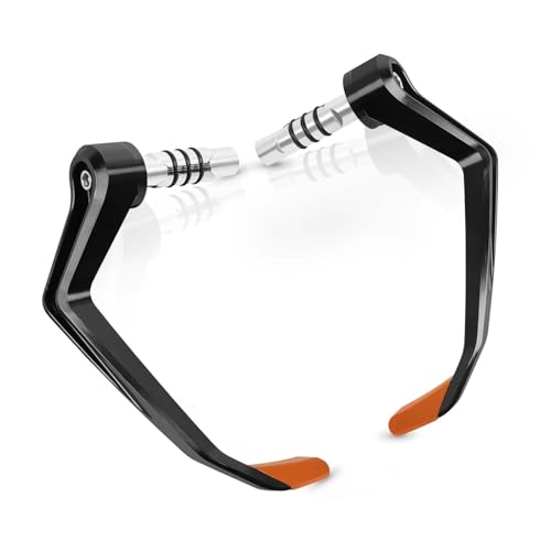 Protector de manillar de 22mm para freno y embrague de moto universal en color naranja 2