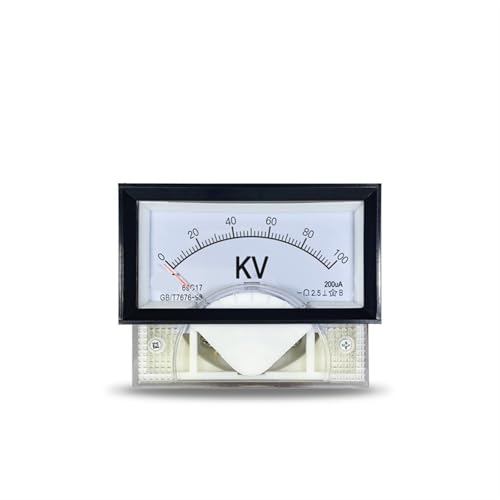 Voltmètre CC 69C17 entrée 100 kV cadran analogique DC25kV microampèremètre aiguille