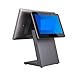 Pos System, Dual Screen Touch POS All-in-One Cash Register Supermarket Tea Coffee Shop Restaurant Ordering System,for Small Business(One Screen)