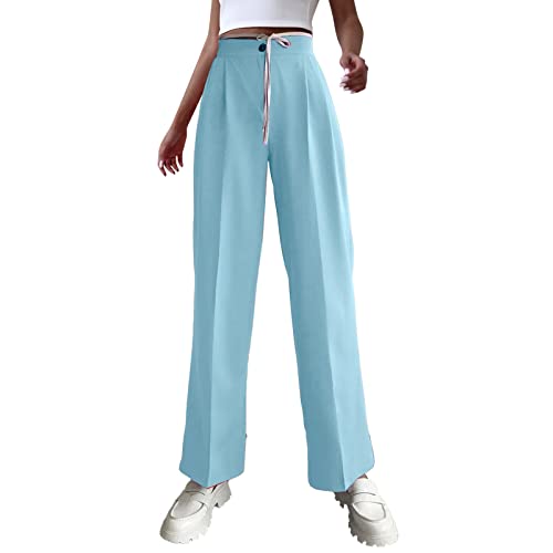 Pantalon large pour femme élastique anti-compression en L