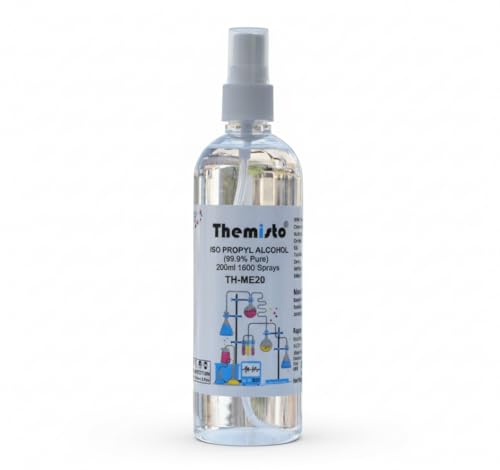 Themisto IPA ISO PROPYL RUBBING ALCOHOL Spray 200 ml (99.9% Pure) (TH-ME20)