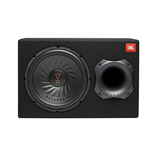JBL BASSPRO 12-12" (30cm) Car Audio Powered Subwoofer System with Slip SteamPort Technology RMS Power - 150W. Remote Bass Controller is Included.