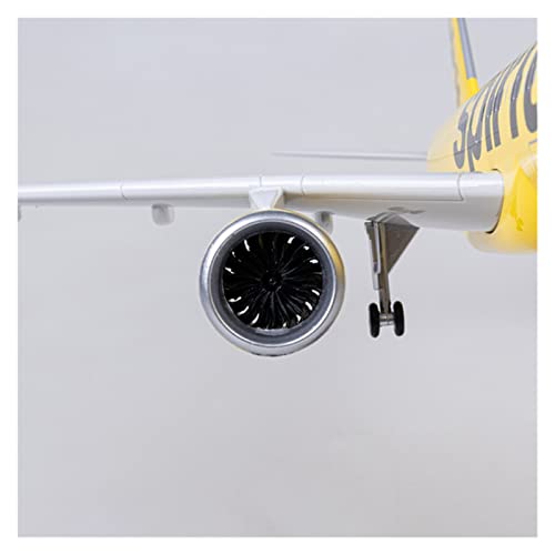 A320NEO modelo de avión 1:80 con luces y ruedas de resina fundida 2