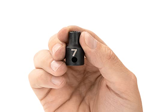 Image of TEKTON 3 /8 Inch Drive x 7 mm Shallow 12-Point Impact Socket | SID12307