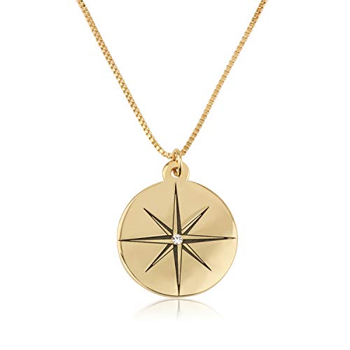 North Star Necklace With Birthstone North Star Pendant Jewelry North Star Charm Symbol Polaris Necklace Constellation Necklace