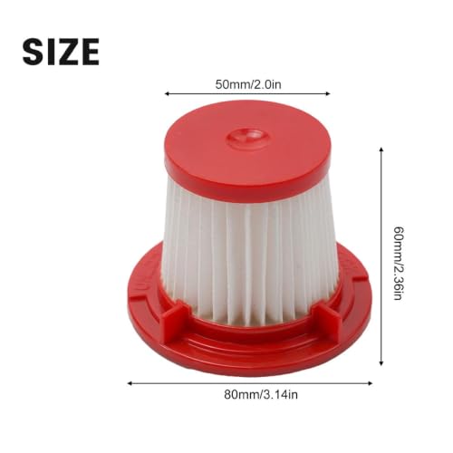 Filtro de vacío reutilizable compatible con repuesto de filtración vertical VC333 2 en 1 6