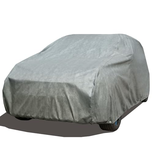 Image of Season Guard All Weather Waterproof SUV Car Cover, 7-Layer Non-Woven Cotton SUV Covers for Automobiles Car Snow Cover, Full Exterior Covers, Winter Rain Sun, Grey, Size SUV S3 207 inch-230 inch