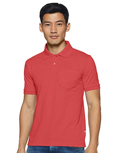 Image of Rupa Bumchums Men Super Combed Cotton Solid Half Sleeve Club Collar Polo Regular Fit T-Shirt with Chest Pocket