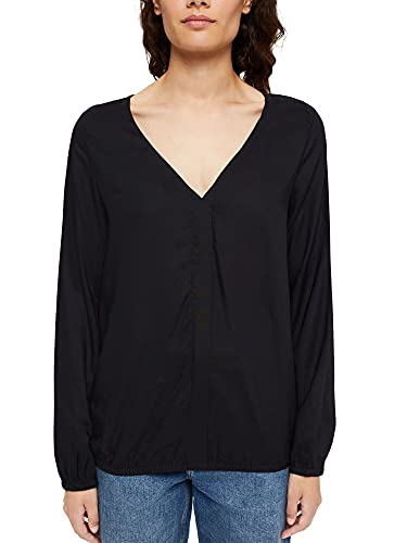 ESPRIT Damen 991cc1f313 Bluse, 001/Black, M