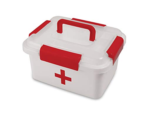 Image of aaKaR Sonal - Medical First Aid Box - Medical Box, Multi Purpose Storage Box (Medium)
