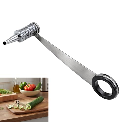 iBrtaiay Spiraliseur de Pommes de Terre, Spiraliseur de Légumes Manuel, Taille Crayon pour Légumes Créatif en Spirale, Coupe-Spirale acier Inoxydable pour...