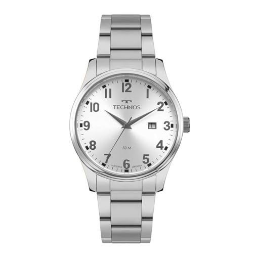 Relógio Masculino Technos Steel Analógico 2115TZC/1K Prata