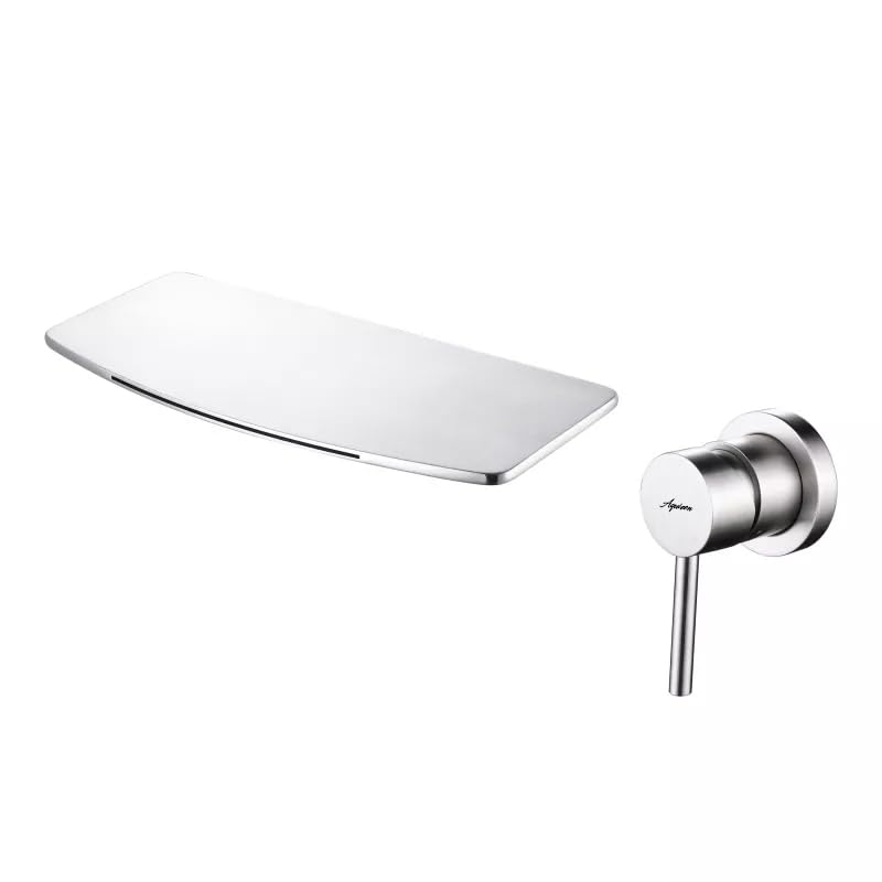 Image of Aquieen Luxury Series Wall Mounted Basin Mixer Hot & Cold with Diverter Body & Exposed Part Kit (Bianca) (Chrome)
